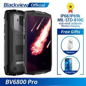 Blackview BV6800 Pro Android 8.0 5.7" MT6750T Octa Core 4GB+64GB 6580mAh Waterproof NFC Wireless charge