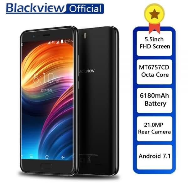 Blackview P6000 5.5inch in-cell FHD Helio P25 6GB+64GB Face ID 21.0MP Camera 4G Dual SIM Mobile Phone 6180mAh
